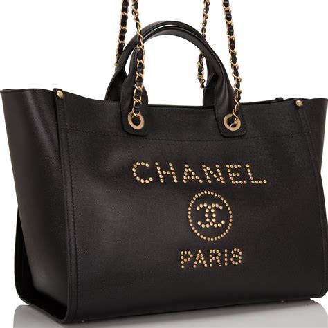 chanel black bag large|chanel large shopping tote price.